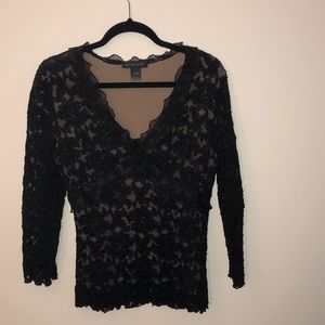 Harolds black lace top